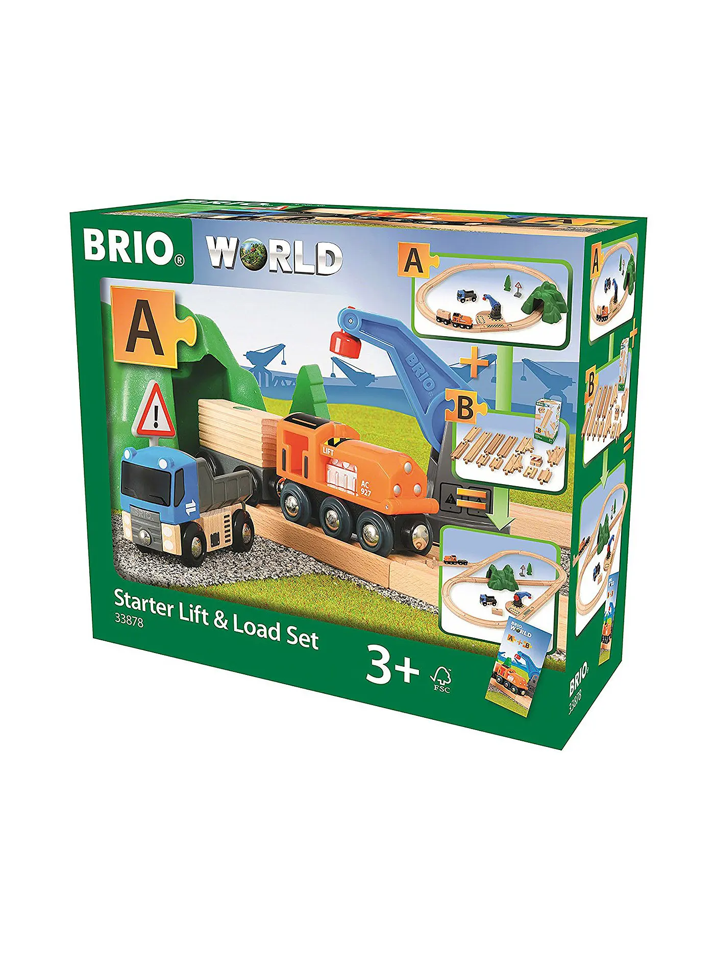 BRIO | Starterset Güterzug mit Kran 33878 | 